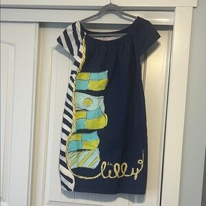 Navy and Yellow Lilly Pulitzer Dress